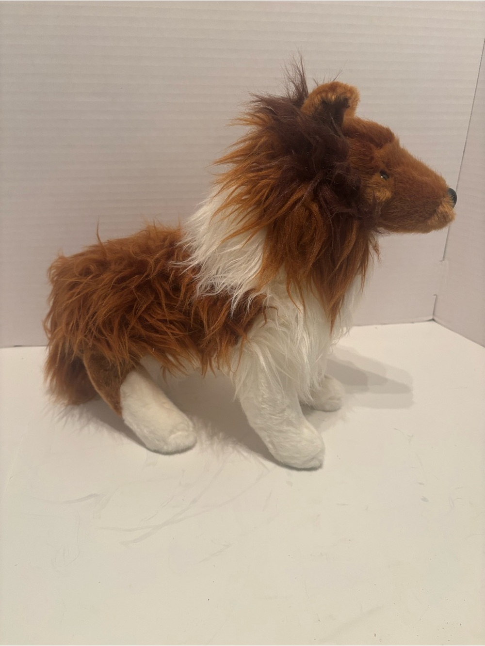 Chelsea Teddy Bear Co Collie Plush 16" Large Long Hair Stuffed Animal Dog Lassie